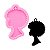 Molde de Silicone Artesanato Resina Mulher Afro Negra Chaveiro - Imagem 1