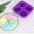 Forma Molde de Silicone Sabonete Redondo Artesanal Flor S18 - Imagem 3