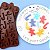 Molde de Silicone Natal Bengala Boneco Gengibre para Chocolate Resina - Imagem 3