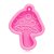 Forma Molde Silicone Artesanato Chaveiro Cogumelo - Imagem 3
