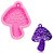 Forma Molde Silicone Artesanato Chaveiro Cogumelo - Imagem 1
