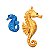Molde de Silicone Mar Cavalo Marinho Bicuit Chocolate Resina - Imagem 4