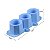 Forma Molde de Silicone 3 Vasos Copo Vela Gesso Cimento Concreto - Imagem 2