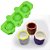 Forma Molde de Silicone 3 Vasos Copo Vela Gesso Cimento Concreto - Imagem 1