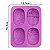 Forma Molde de Silicone Sabonete Artesanal Rosa 4 Cavidades S24 - Imagem 2