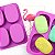 Forma Molde de Silicone Sabonete Artesanal Rosa 4 Cavidades S24 - Imagem 5