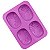Forma Molde de Silicone Sabonete Artesanal Rosa 4 Cavidades S24 - Imagem 1