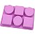 Forma Molde de Silicone Sabonete Artesanal Folha 6 Cavidades S20 - Imagem 3