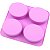 Forma Molde de Silicone Sabonete Artesanal 4 Cavidades Flor Borboleta S12 - Imagem 3