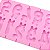 Molde de Silicone Pirulito Números para Bolo Aniversário Laço Menina - Imagem 3
