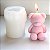 Molde de Silicone para Vela Sabonete Urso Ursinho 8cm - Imagem 3