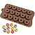 Molde de Silicone Mini Rosca Rosquinha Chocolate 15 Cavidades - Imagem 1