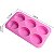 Forma Molde de Silicone Sabonete Artesanal 6 Cavidades Oval Liso S27 - Imagem 2