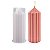 Molde de Silicone Vela Cilíndrica Vertical Linha Listras 12,1cm - Imagem 1