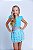 Conjunto shorts saia azul tule - Imagem 1