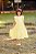 Vestido midi em lese amarelo - Imagem 1