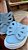 Tenis slip borboletas azul claro - Imagem 3