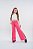 Conjunto blusa moletinho e calça moletom wide leg rosa - Imagem 4