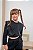 Conjunto infantil menina  moletom  jogger preto - Imagem 2