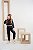 Conjunto infantil menina  moletom  jogger preto - Imagem 8