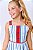 Vestido midi listras  azul - Imagem 3