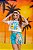 Conjunto shorts azul  e blusa smile - Imagem 5