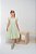 Vestido midi bordado Verde - Imagem 1