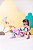 Conjunto moletinho menina calça e blusa flowers - Imagem 2