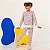 Conjunto moletinho menina calça e blusa arco iris candy - Imagem 1