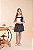 Conjunto infantil shorts saia poá preto - Imagem 6