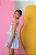 Conjunto infantil menina shorts saia blusa listra azul - Imagem 5