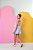 Conjunto infantil menina shorts saia blusa listra azul - Imagem 6