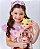 Vestido  fantasia infantil bailarina com asa 3D - Imagem 4