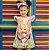 Vestido infantil menina laço rosa e azul - Imagem 3