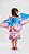 Vestido fantasia infantil borboleta colors com asa 3D - Imagem 3