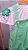 jardineira + blusa bordada com brilho verde - Imagem 6