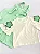 jardineira + blusa bordada com brilho verde - Imagem 9