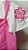 Jardineira + blusa bordada com brilho rosa - Imagem 4