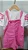 Jardineira + blusa bordada com brilho rosa - Imagem 1