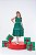 Vestido infantil midi verde - Imagem 2
