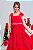 Vestido midi vermelho - Imagem 1