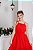 Vestido infantil midi vermelho - Imagem 2