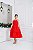 Vestido infantil midi vermelho - Imagem 1