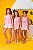 Conjunto menina shorts rosa blusa listra - Imagem 5
