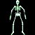 Esqueleto Fluorescente Halloween - 90 cm - Imagem 2