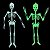 Esqueleto Fluorescente Halloween - 90 cm - Imagem 1