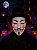 Máscara Anonymous V de Vingança Vendetta para Fantasias - Imagem 1