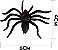 Aranhas Pretas de Halloween Decorativas 6cm - 12 Unidades - Imagem 2