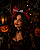 Tiara com Laço Branco e Ferramenta com Sangue Halloween - 1 Unidade - Imagem 1