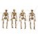 Varal Mini Esqueletos Halloween - Imagem 1